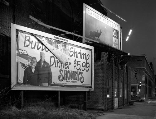 Billboards, Tucker and Clark Streets, Night, 1996