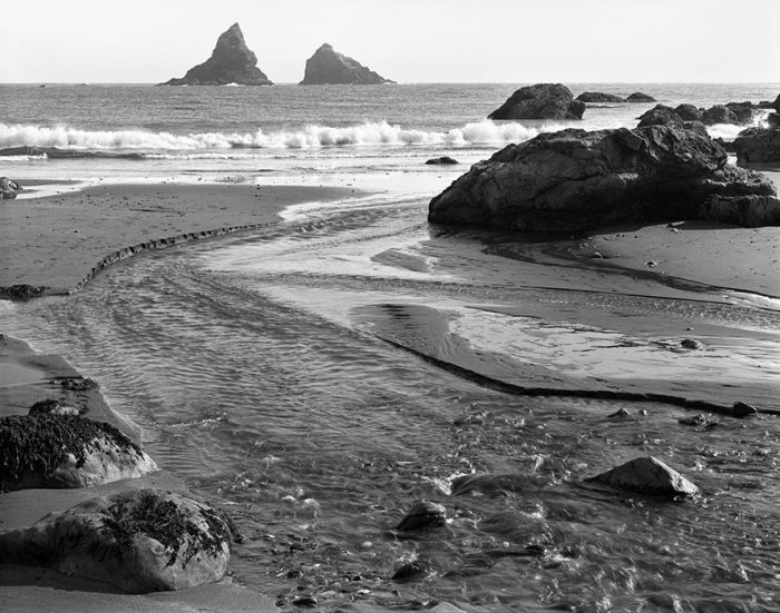 Beach and Stream, Oregon Coast