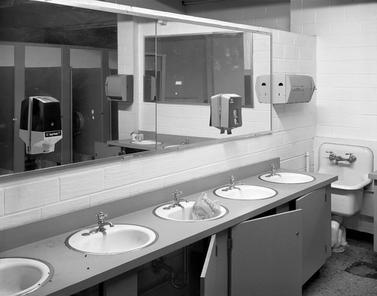 Restroom, Checkerdome Before Implosion, 1999
