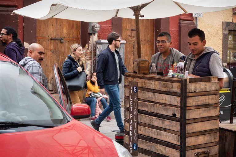 Valet Parking, Centro, San Miguel de Allende, Mexico, 2018