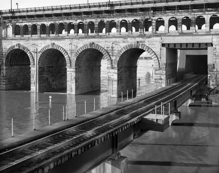 Eads Bridge, Railway, Flood of 2019