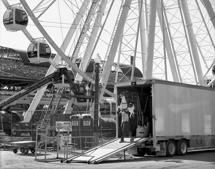 Ferris Wheel Construction Site, Union Station, 2019