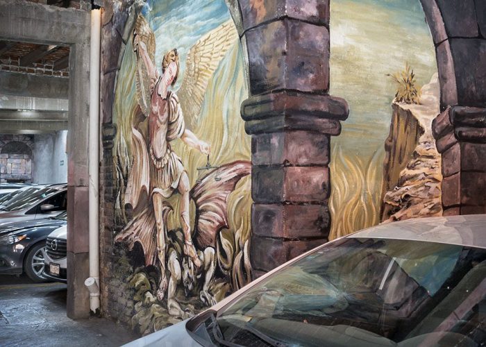 Mural, Parking Garage, San Miguel de Allende, Mexico, 2019