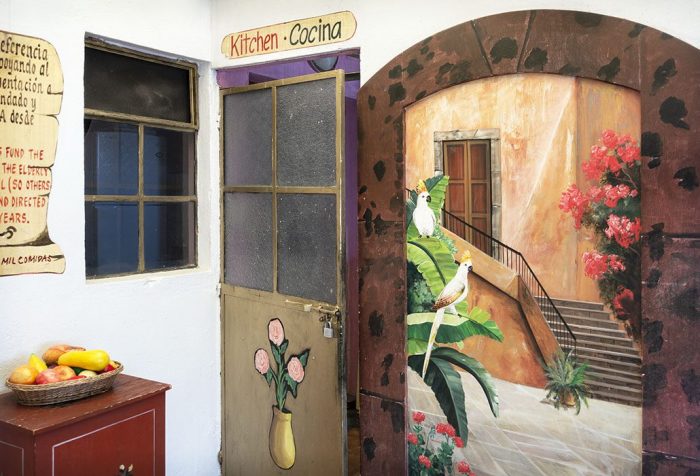Wall Mural, Hotel Casa del Missionera, San Miguel de Allende, Mexico, 2019