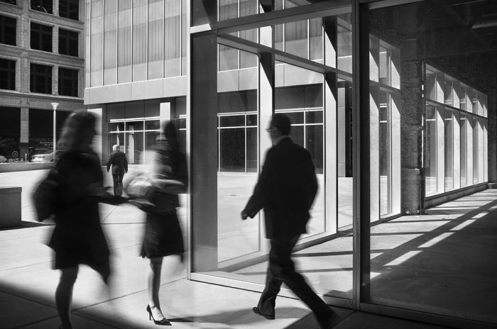 Pedestrians, Locust and 6th Street 2, 2017