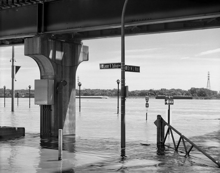 Railway and Flood, Laclede’s Landing, 2019
