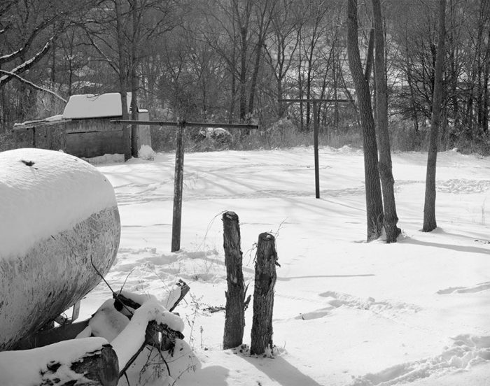 Backyard Scene, Winter, Makanda, Illinois, 1982