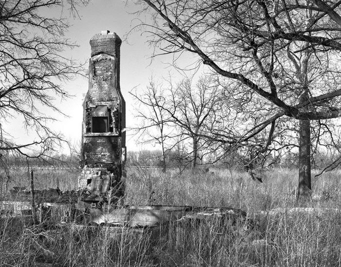 Chimney and Foundation, Chouteau Island, Illinois, 1995