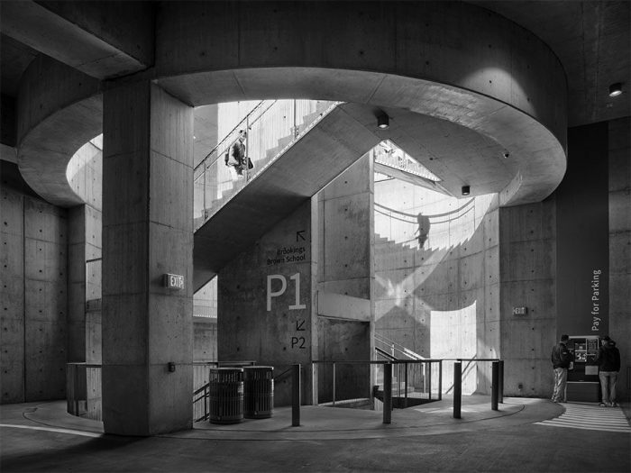 Parking Garage Stairwell, Washington University, 2021