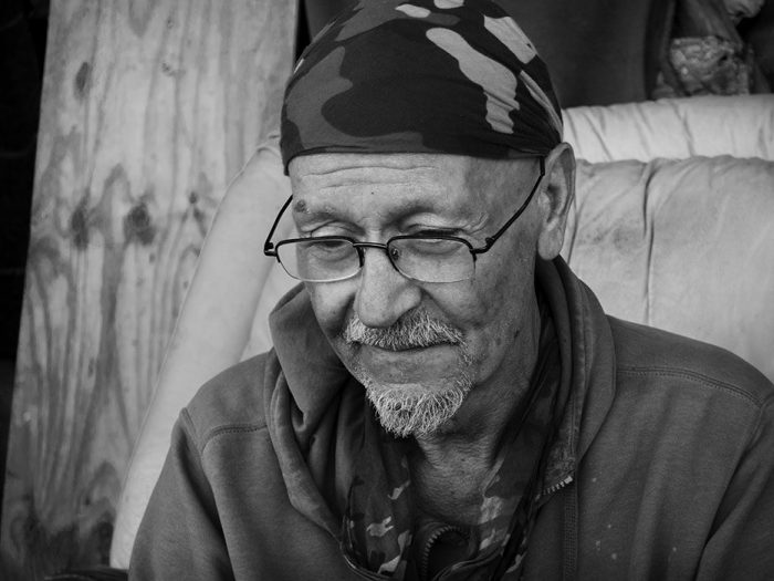 Homeless Veteran, Laclede's Landing, 2021