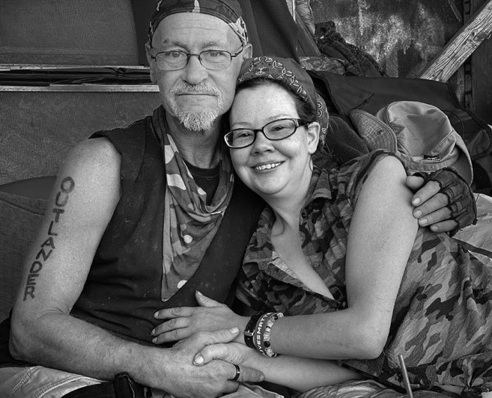 John and Toni, Homeless Shelter, Laclede's Landing, 2021