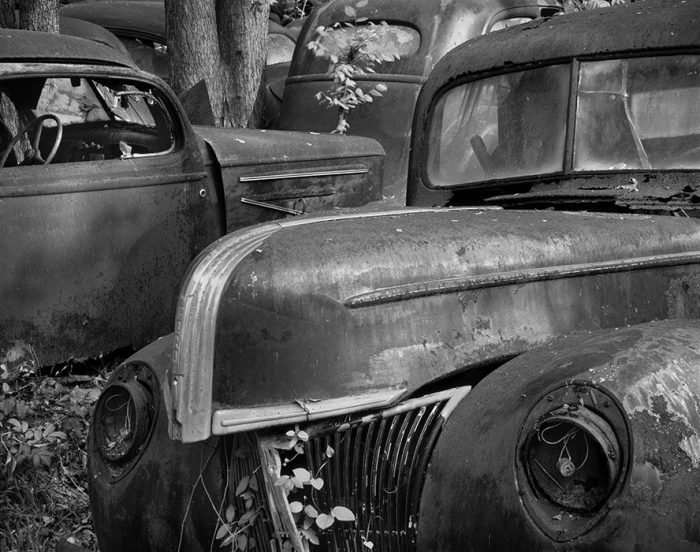Old Car, Leaves #5, Ste. Genevieve, Missouri