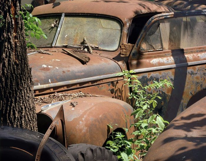 Old Car, Tires, St. Genevieve, Missouri
