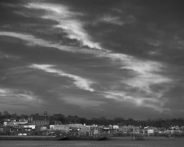 Alton, Illinois, Mississippi River, Sunset