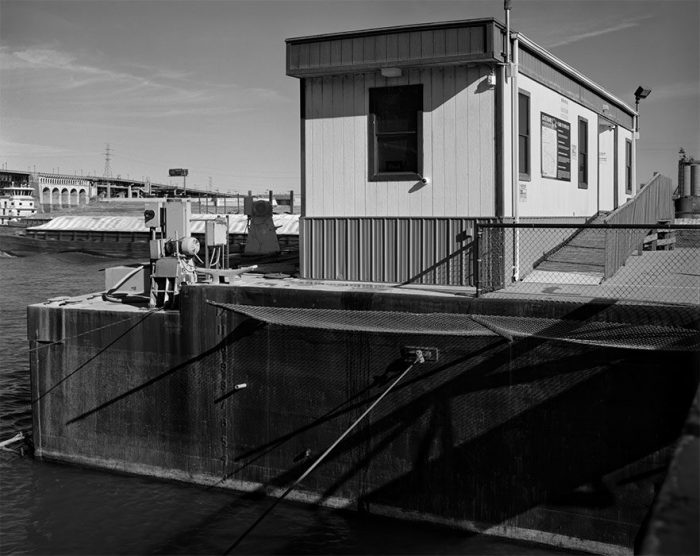 Helicopter Barge, Eads Bridge, St. Louis Waterfront, 2022