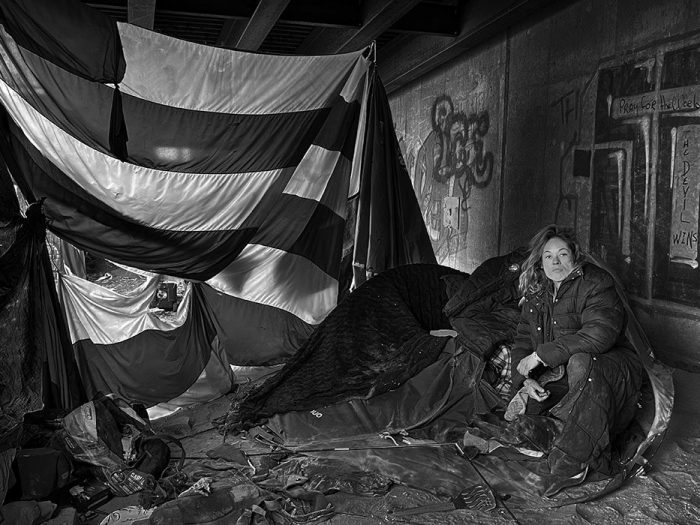 Homeless Woman, St. Louis Riverfront, 2022