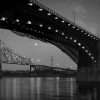 Moonrise, Eads and Martin Luther King Bridges, 1986