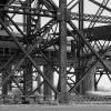 Amtrac Train, Trestles of the MacArthur Bridge, Chouteau's Landing, 2019