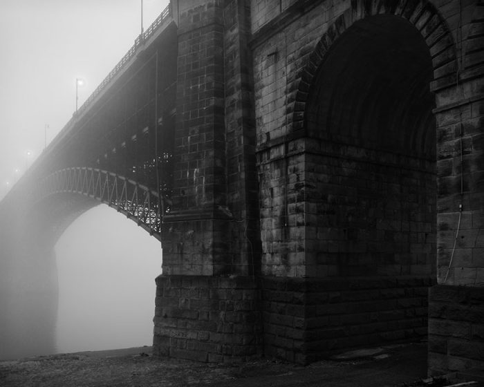 Eads Bridge, Fog, Dawn, 2022