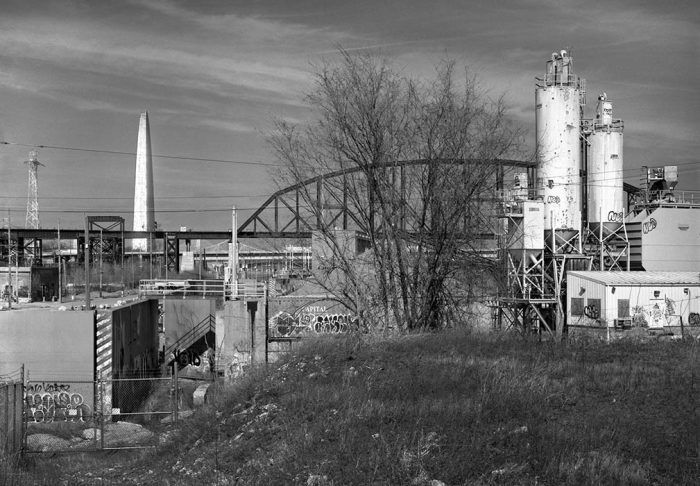 Chouteau's Landing, MacArthur Bridge, and the Arch, 2023