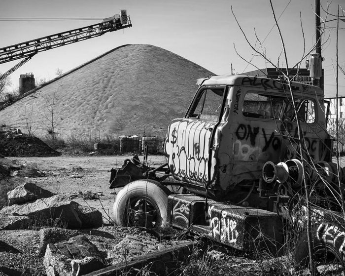 Abandoned Truck, Sand Heap, Chouteau's Landing, 2024