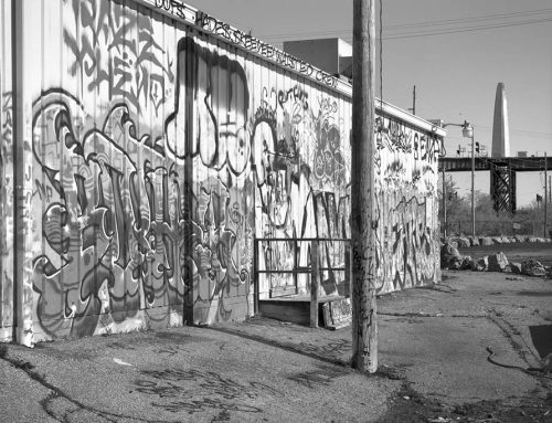 Abandoned Weigh Station, Graffiti, and the Arch, Chouteau’s Landing, 2024