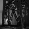 Approaches to the MacArthur Bridge, Fog, Night, Winter, 2022