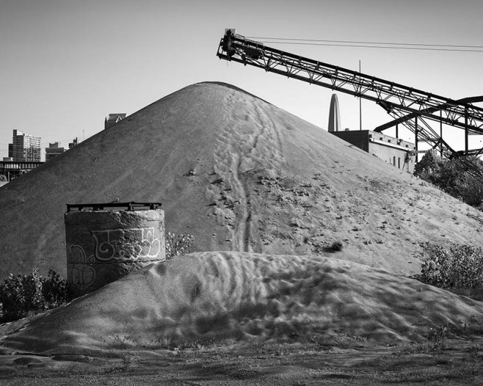 Cement Mixing Plant and the Arch , Chouteau's Landing, 2023