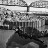MacArthur Bridge, Barges, From the Mill Creek Pumping Station, Chouteau's Landing, 2024