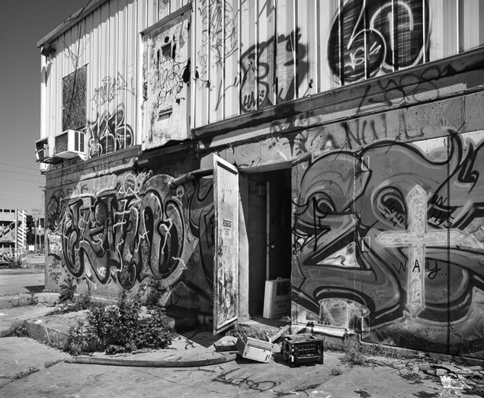 Maintenance Building, Graffiti, Abandoned Cement Plant, Chouteau's Landing, 2024