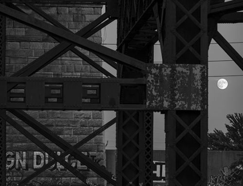 Moonrise, Approaches to the MacArthur Bridge 2, Chouteau’s Landing, 2023