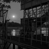 Moonrise, Barge Pier, Riverboat, Chouteau's Landing, 2023