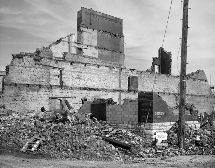 Burned Warehouse 2, Laclede's Landing, 2024