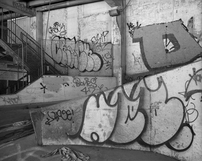 Condemed Parking Garage, Graffiti, 2024