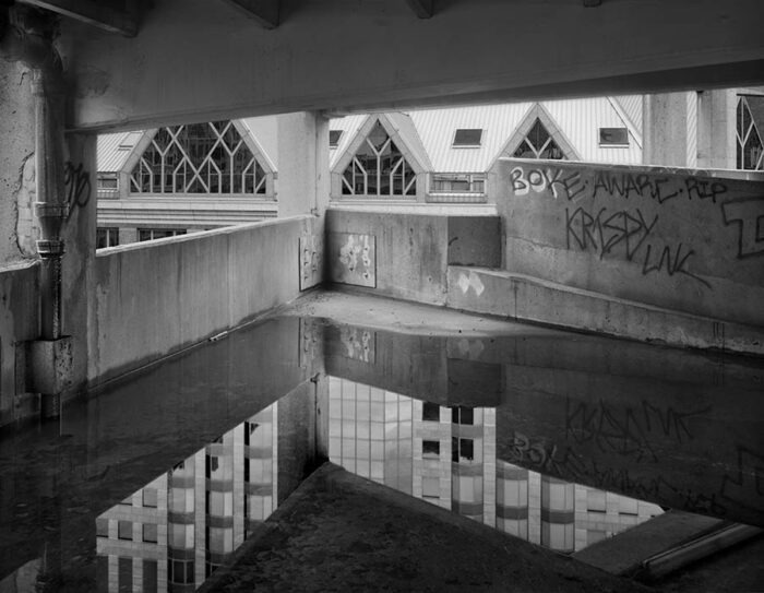 Condemned Parking Garage, Reflection of the Metropolitan Life Building, 2024