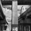 Interstates 55/44, MacArthur Bridge, and the Arch, Chouteau's Landing, 2024