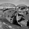\Wreck of the USS Inaugural, MacArthur and Poplar Street Bridges, Chouteau's Landing, 2025