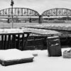 Air Mattress, Suitcase, Homeless Site, Winter, Chouteau's Landing, 2025