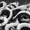 Discarded Tires, Winter, Chouteau's Landing, 2024