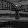 Moonrise, MacArthur Bridge, Mississippi River, Chouteau's Landing, 2024