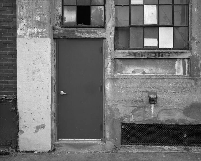 Abandoned Warehouse, Door, Chouteau's Landing, 2019