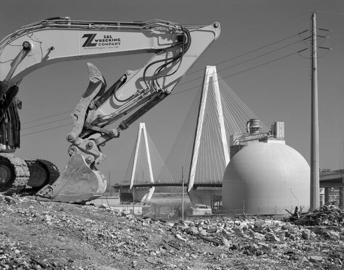 Demolished Warehouse, Stan Musial Bridge, North St. Louis, Missouri, 2025
