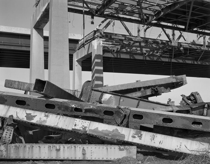 Demolition of the Old I -270 Bridge 3, Chain of Rocks Canal, Illinois, 2016