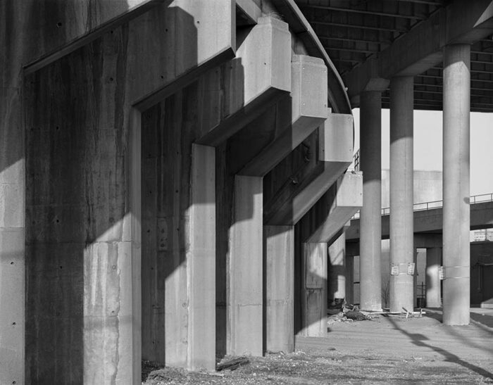 Elevated Railway, Beneath the Poplar Street Bridge, Chouteau's Landing, 2009