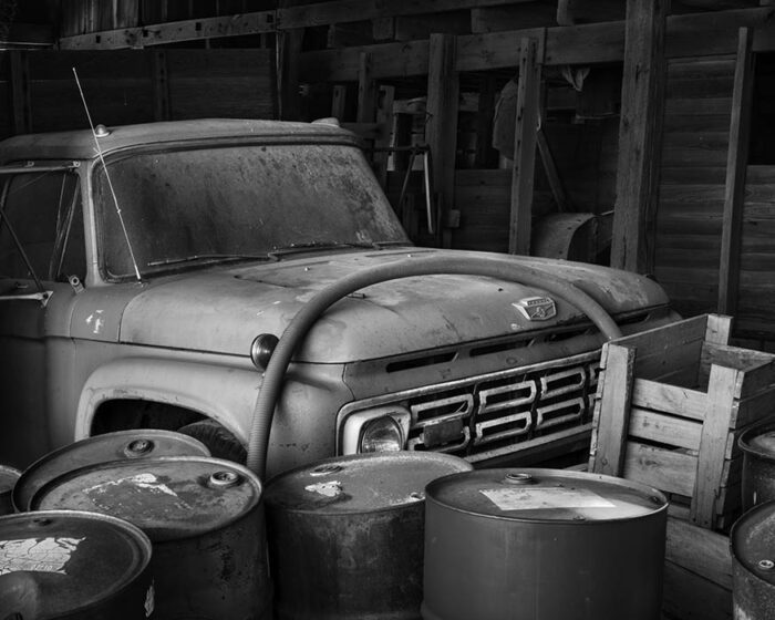 Interior, Abandoned Barn, St. Clair County, Illinois, 2024