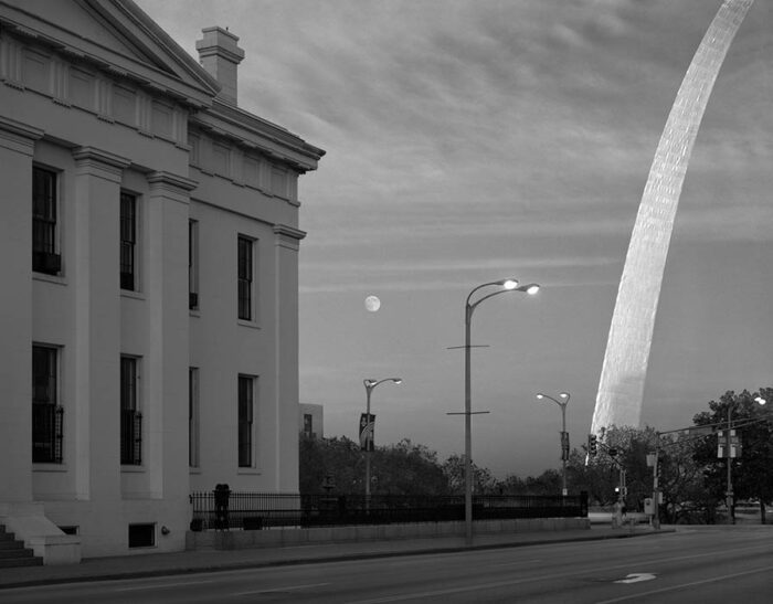 Moonrise, Old Courthouse, 2003