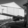 Shed and Auger, Rural Farm, St. Clair County, Illinois, 2024