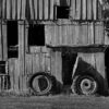 Tractor Wheels, Abandoned Barn, St. Clair County, Illinois, 2024