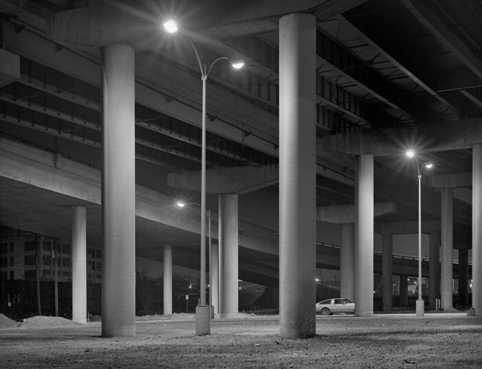 Under the Poplar Street Bridge, Night, 1982