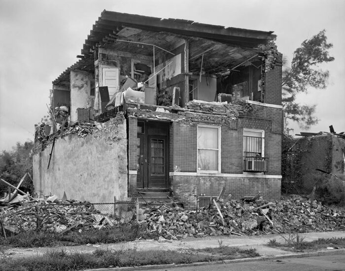 Damaged Apartment Building, North St. Louis, 2025